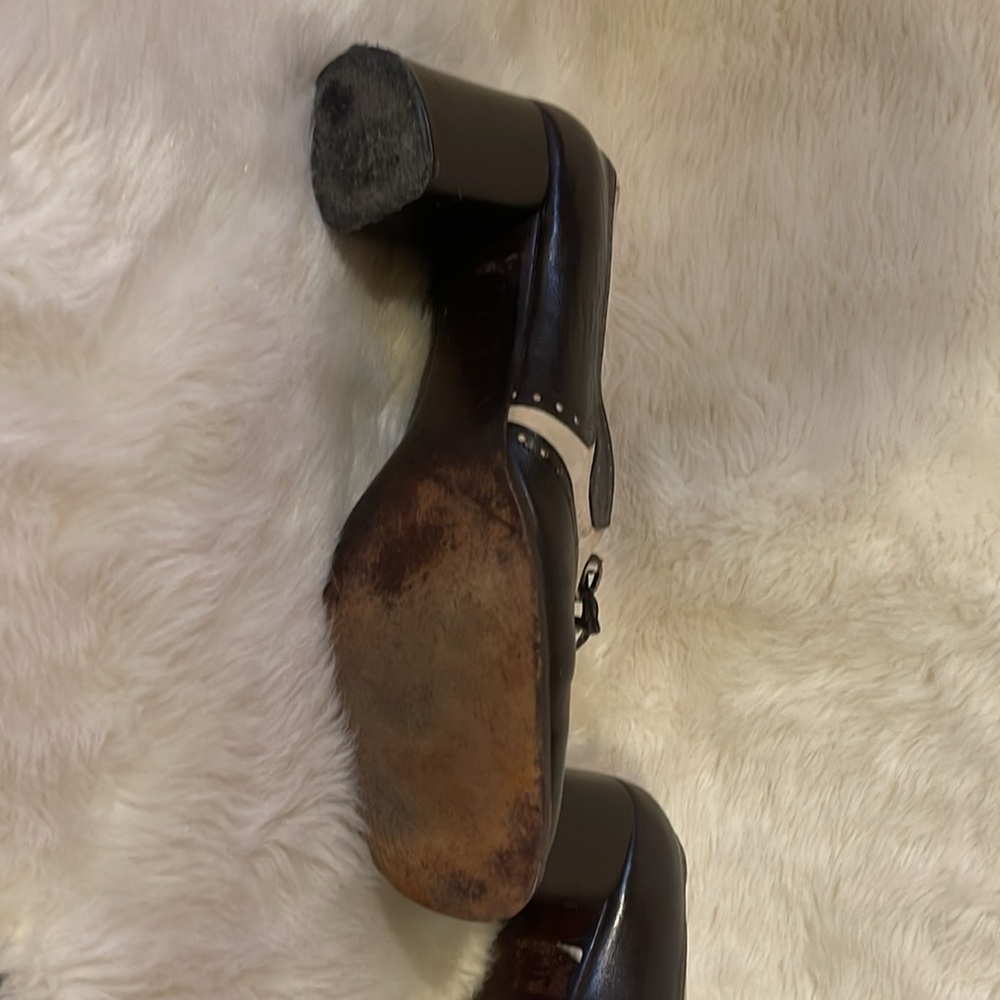 True vintage Oxford block heeled shoe - Picture 2 of 13